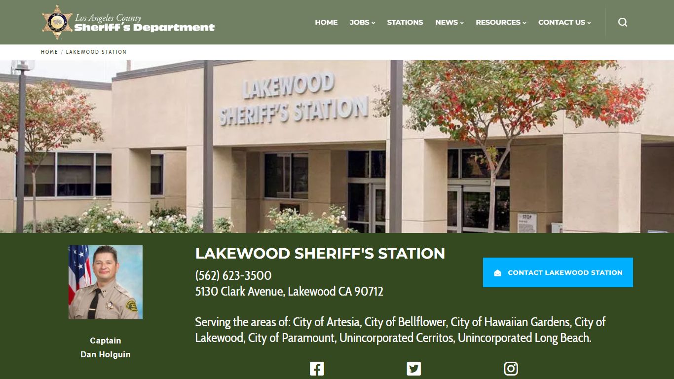 Lakewood Station | Los Angeles County Sheriff's Department